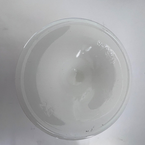 Lady Winnipeg River Rouge Cup Mug Red White 5" Tall Milk Glass Vintage Pedestal - Picture 6 of 6